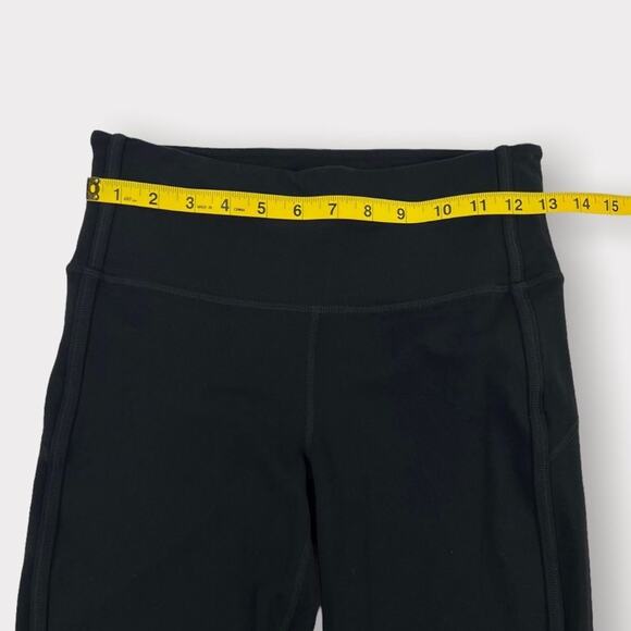 Athleta High Rise Sublime 7/8 Tight Leggings Cutout Ankle Size Small Black - Picture 7 of 9